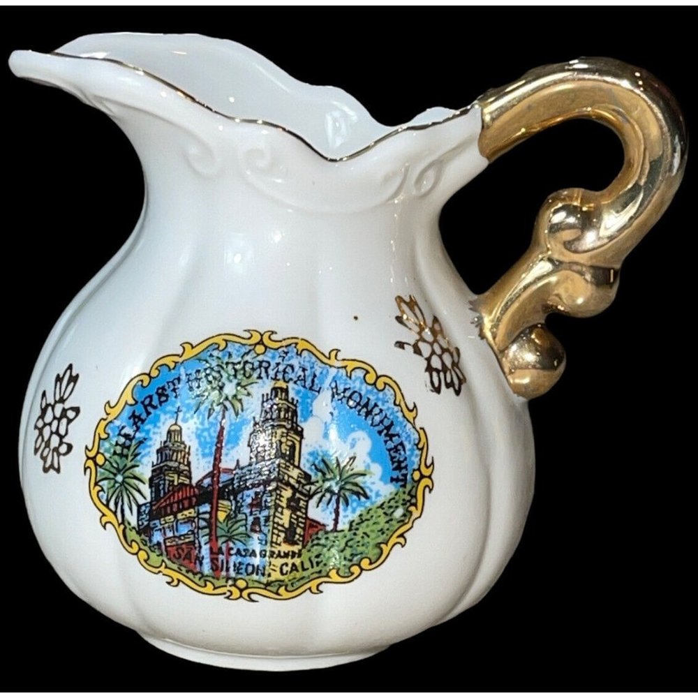 Vintage Creamer Mini Pitcher Harst Historical Monument California EFCCO Japan